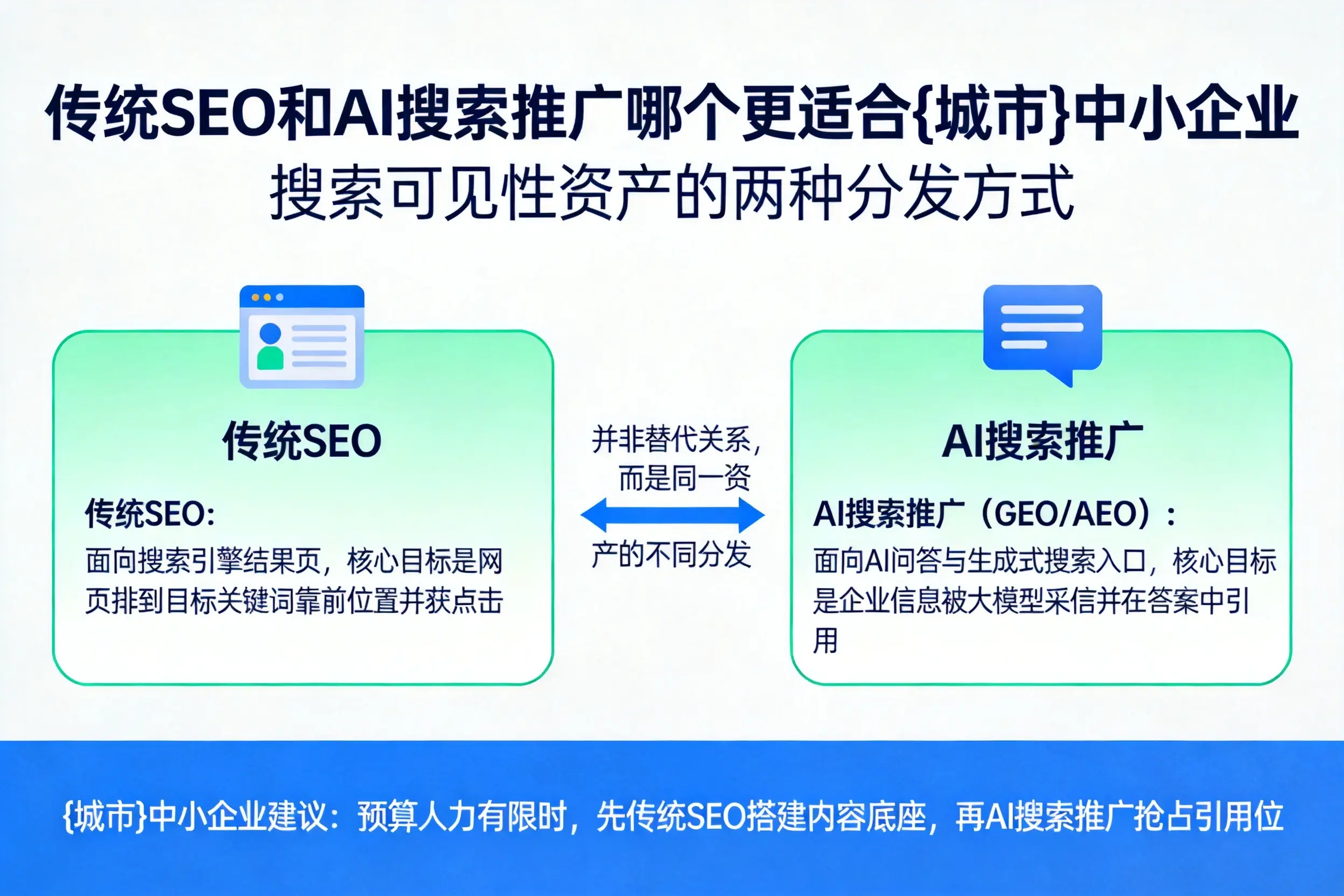 传统SEO和AI搜索推广哪个更适合北海中小企业
