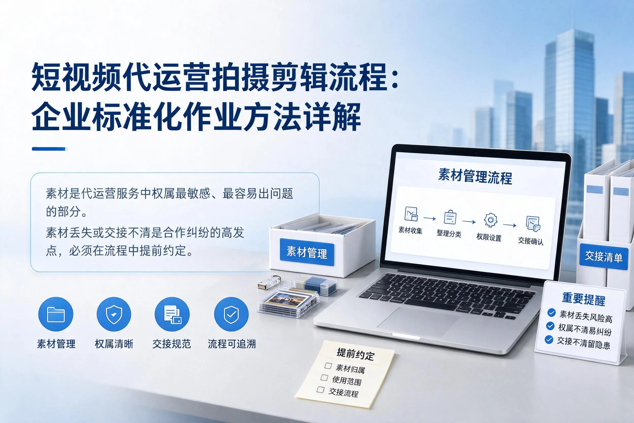 短视频代运营拍摄剪辑流程：北海企业标准化作业方法详解