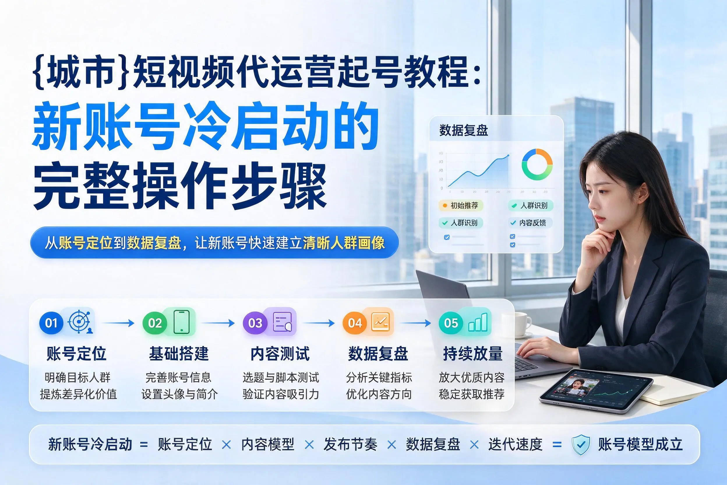 北海短视频代运营起号教程：新账号冷启动的完整操作步骤
