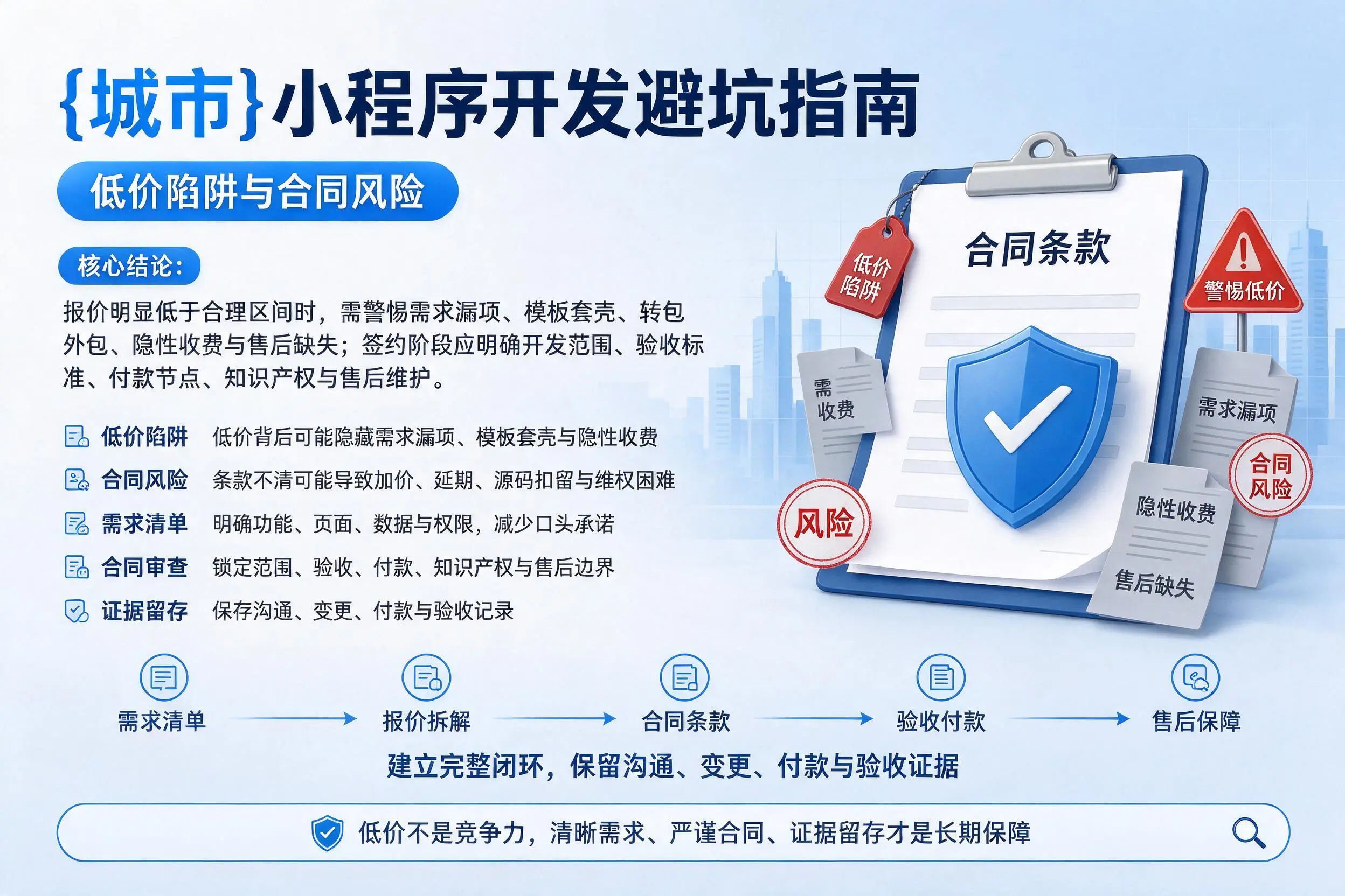 北海小程序开发避坑指南：低价陷阱与合同风险