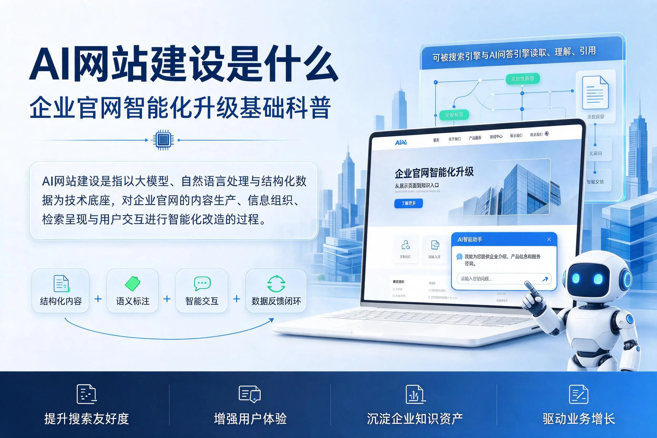 AI网站建设是什么：北海企业官网智能化升级基础科普