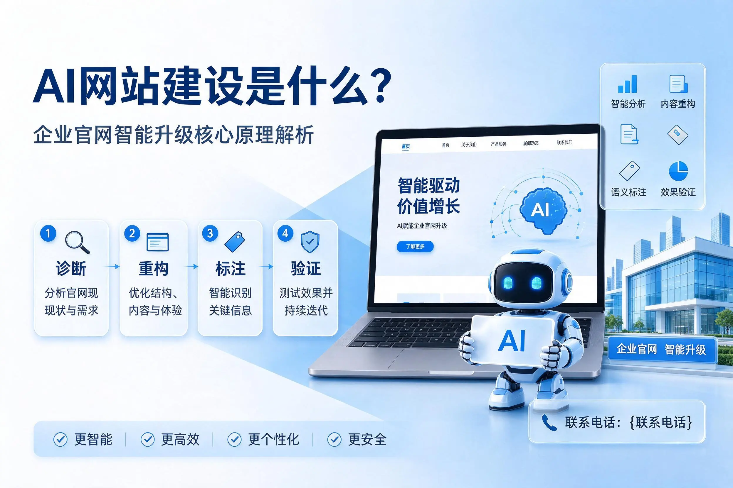 AI网站建设是什么?北海企业官网智能升级核心原理解析