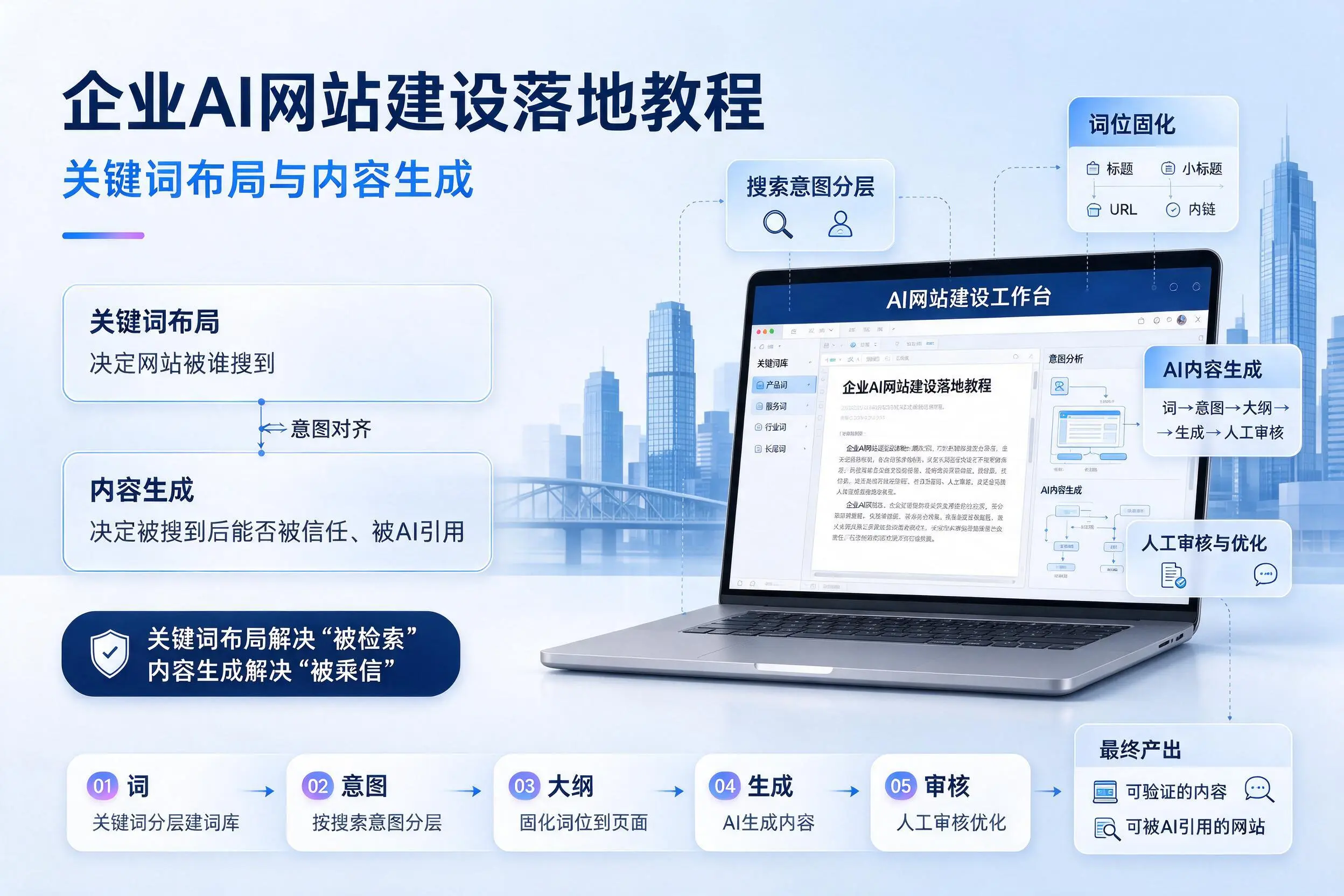 北海企业AI网站建设落地教程：关键词布局与内容生成